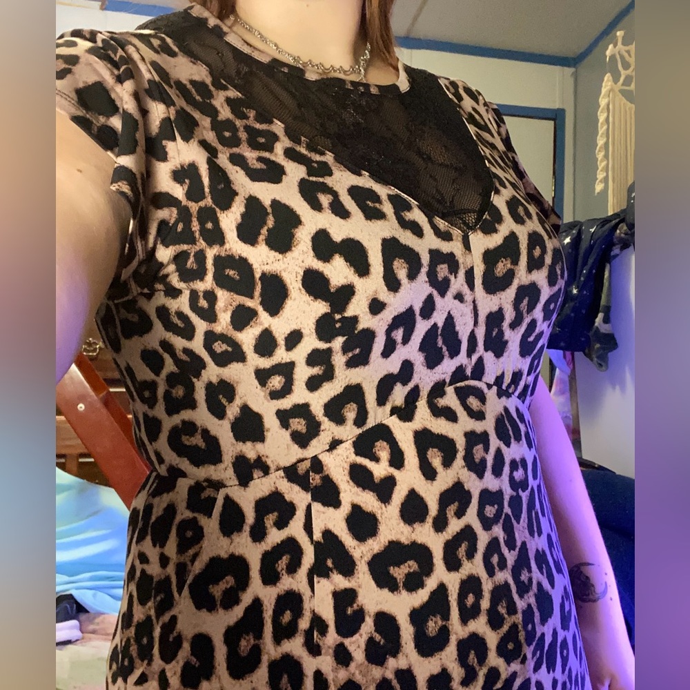 Torrid Cheeta Print Long Dress